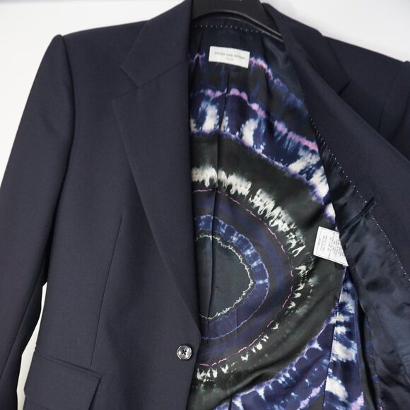 BNWT AW19 DRIES VAN NOTEN BORRIS NAVY JACKET 50 - Picture 2 of 12